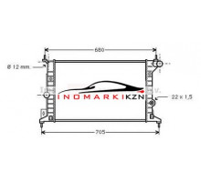 Радиатор OPEL VECTRA B 1.6-2.0 95-03