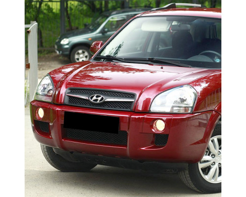 Заказать Бампер передний в цвет кузова Hyundai Tucson 1 (2004-2010) без расширителей в Казани