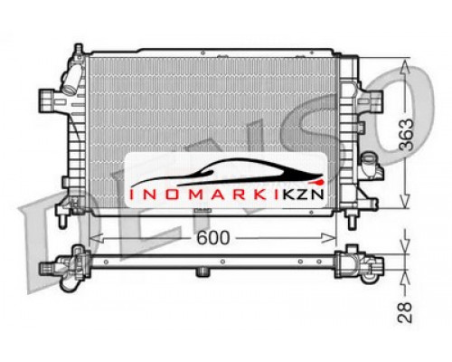 Купить Радиатор охлаждение двигателя DENSO DRM20102 в Казани