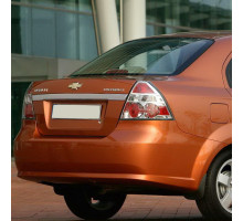 Бампер задний в цвет кузова Chevrolet Aveo T250 (2006-2012) седан