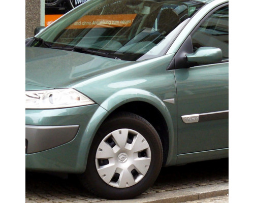 Заказать Крыло переднее левое в цвет кузова Renault Megane 2 (2002-2008) пластиковое в Казани