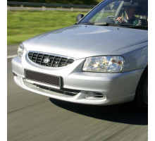 Бампер передний в цвет кузова Hyundai Accent (1999-2012)