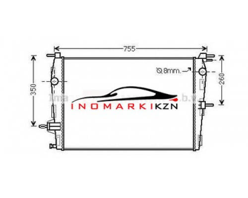 Купить Радиатор RENAULT MEGANE KANGOO FLUENCE 1.6 08- в Казани