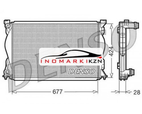 Заказать Радиатор двигателя DENSO DRM02036 на Audi A6 III (C6) (2004–2008) в Казани